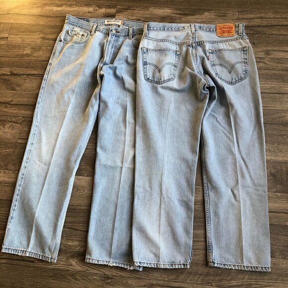 Levi’s 505 Regular Fit Distressed Jeans 36 X 30 (price is for 1 pair) - Picture 3 of 7